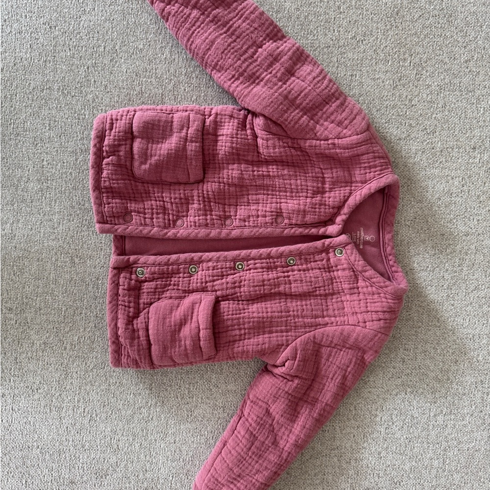 MOTHER Kids Quilted Jacket in Dusty Rose